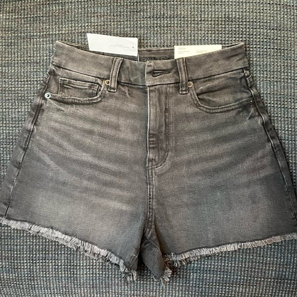 black High Rise american eagle denim shorts